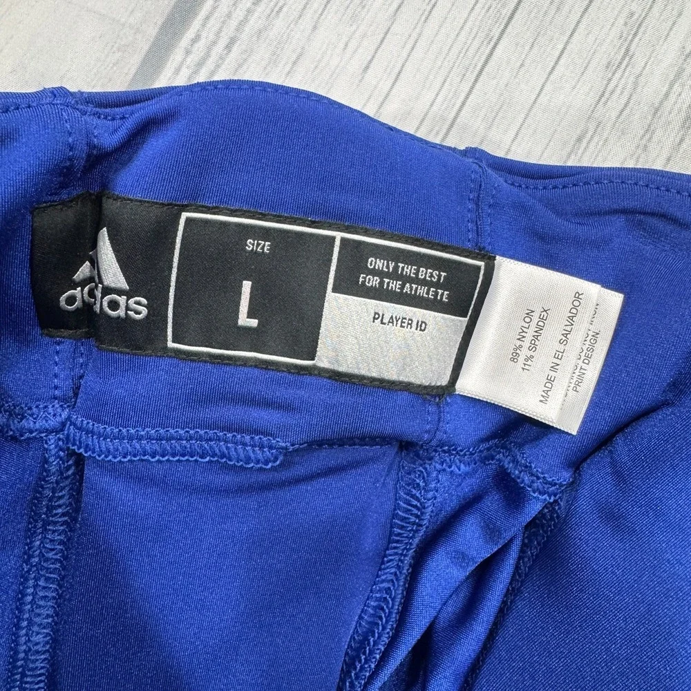 NWT Adidas Football Pants with Pads & Belt Large Blue‎ Practice Game Adult Mens
